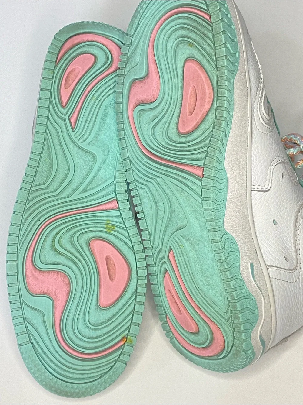 MSCHF Super Normal Sneakers – White/mint Men’s Size 7 / Women’s Size 8.5